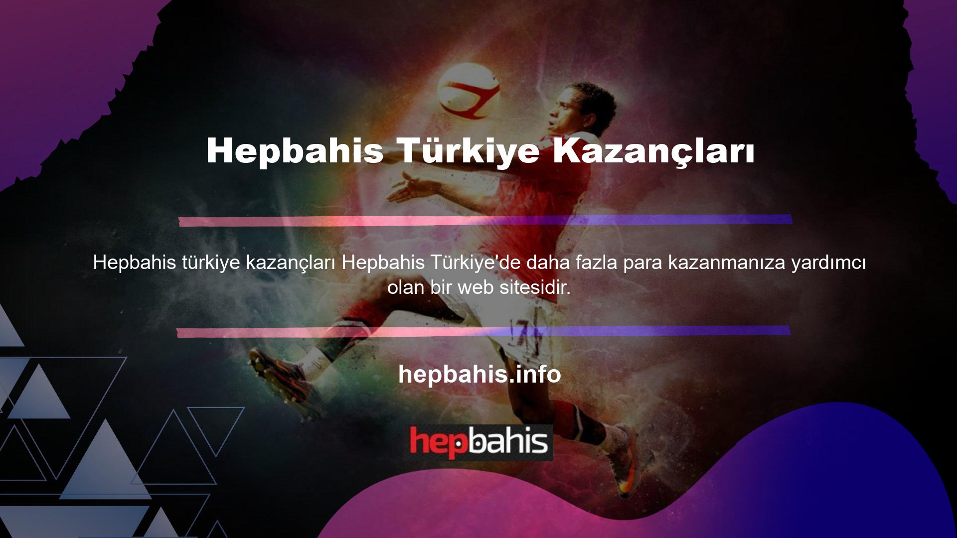 Hepbahis web sitesinde, daha fazla para kazanmanıza ve daha fazla bahis yapmanıza yardımcı olabilecek bonuslar ve promosyonlar vardır